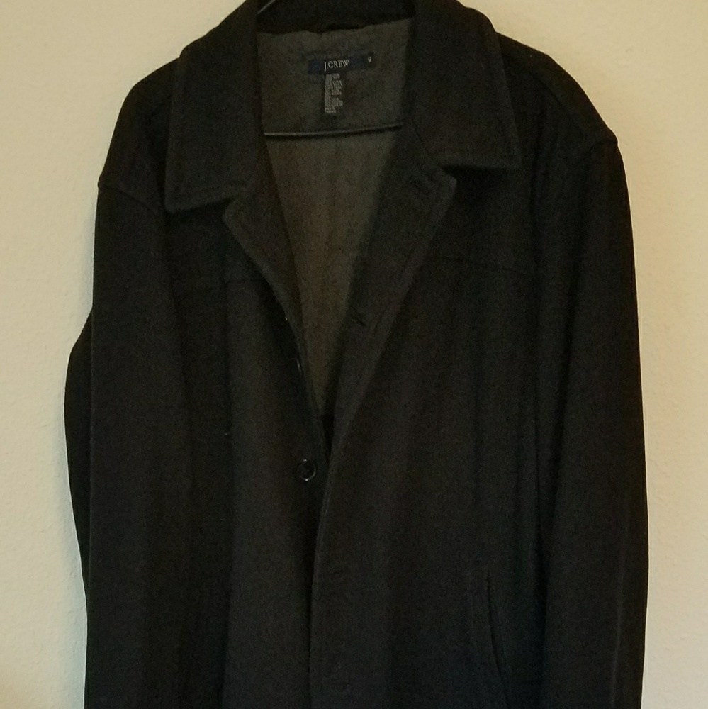 JCrew men's peacoat heavy  inside pockets